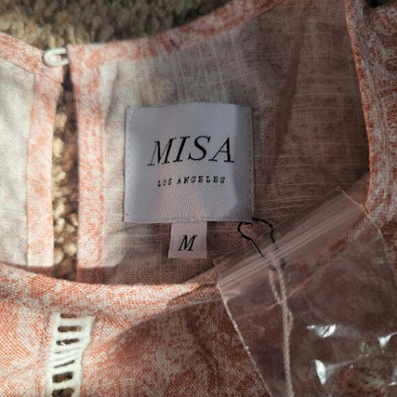 Misa-NWT- Nilu top in Washed Tile- Pink- size Medium - Picture 5 of 8